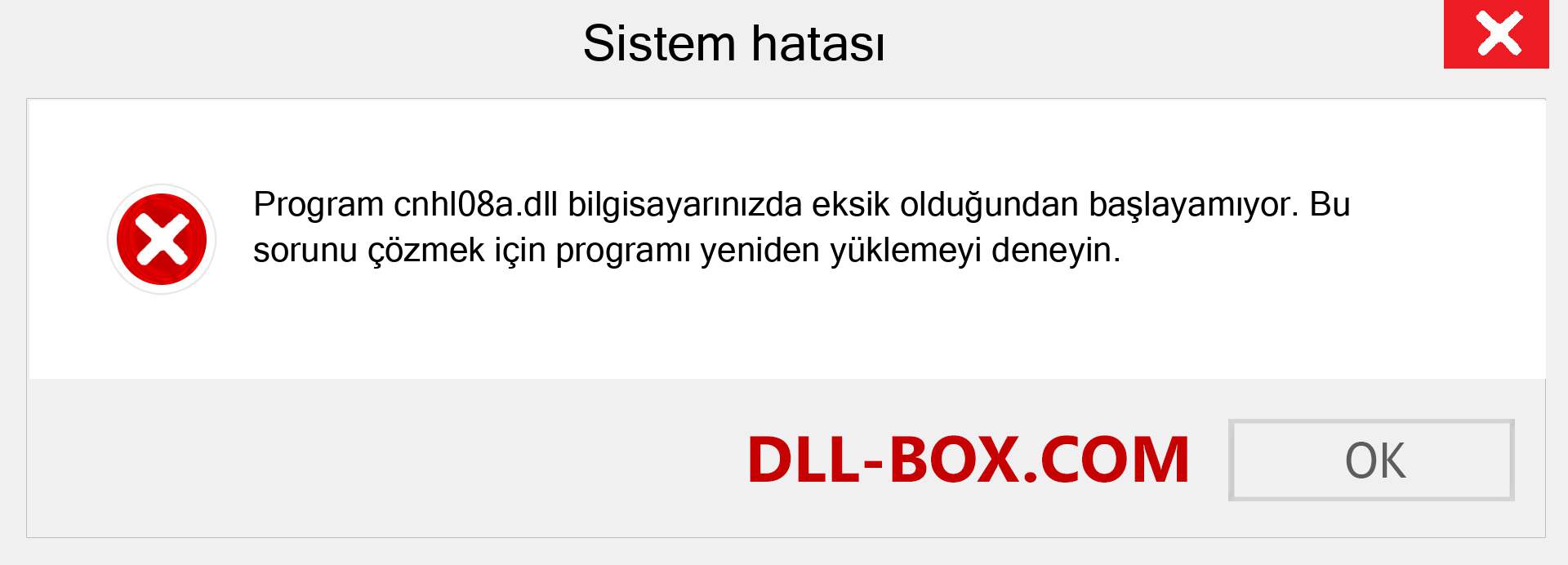 cnhl08a.dll dosyası eksik mi? Windows 7, 8, 10 için İndirin - Windows'ta cnhl08a dll Eksik Hatasını Düzeltin, fotoğraflar, resimler